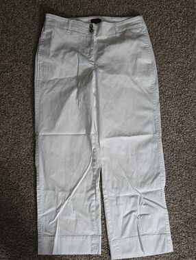 Talbots,White Straight Leg Cotton Pants